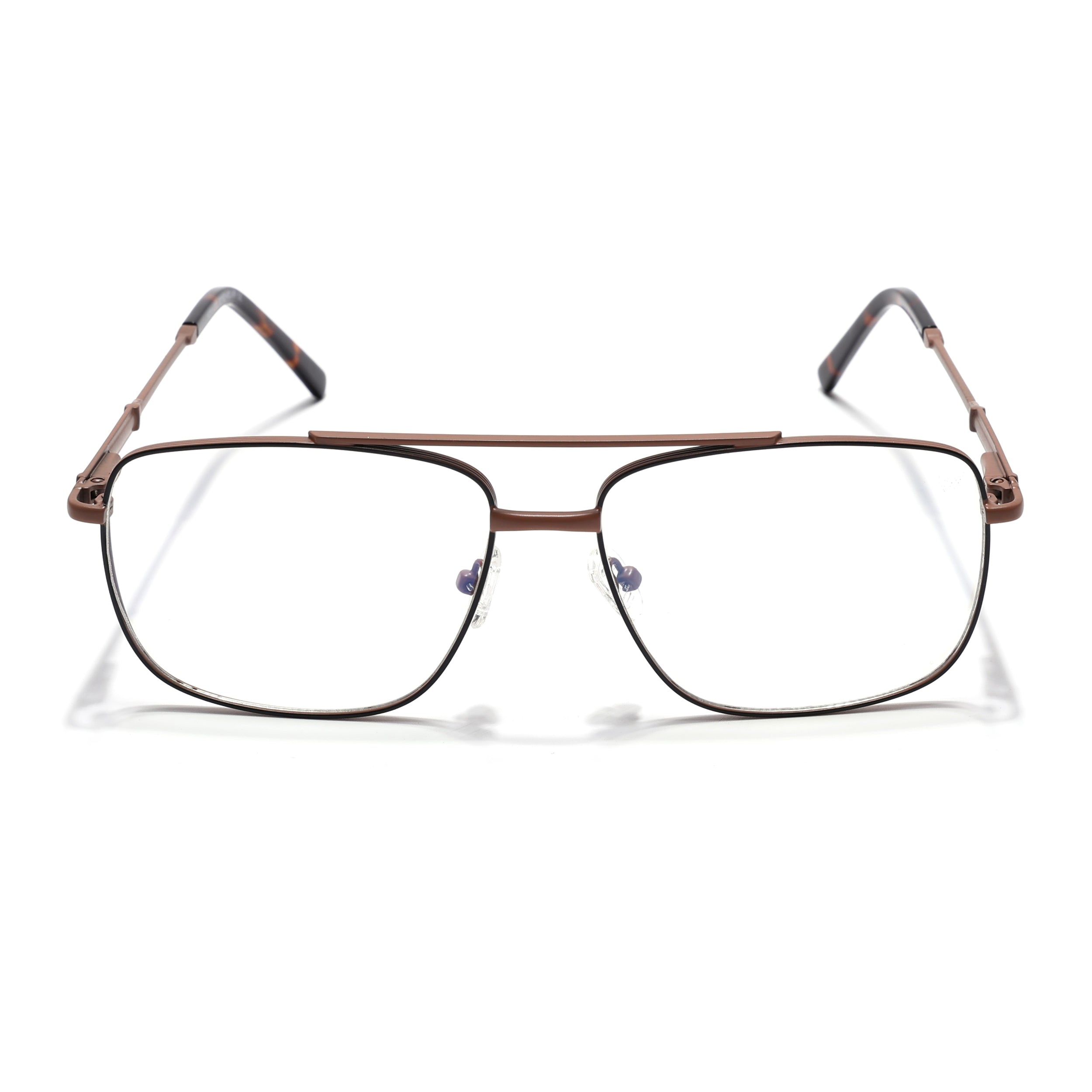 Voyage Brown & Black Wayfarer Eyeglasses for Men & Women (73015FMG7081-C3)