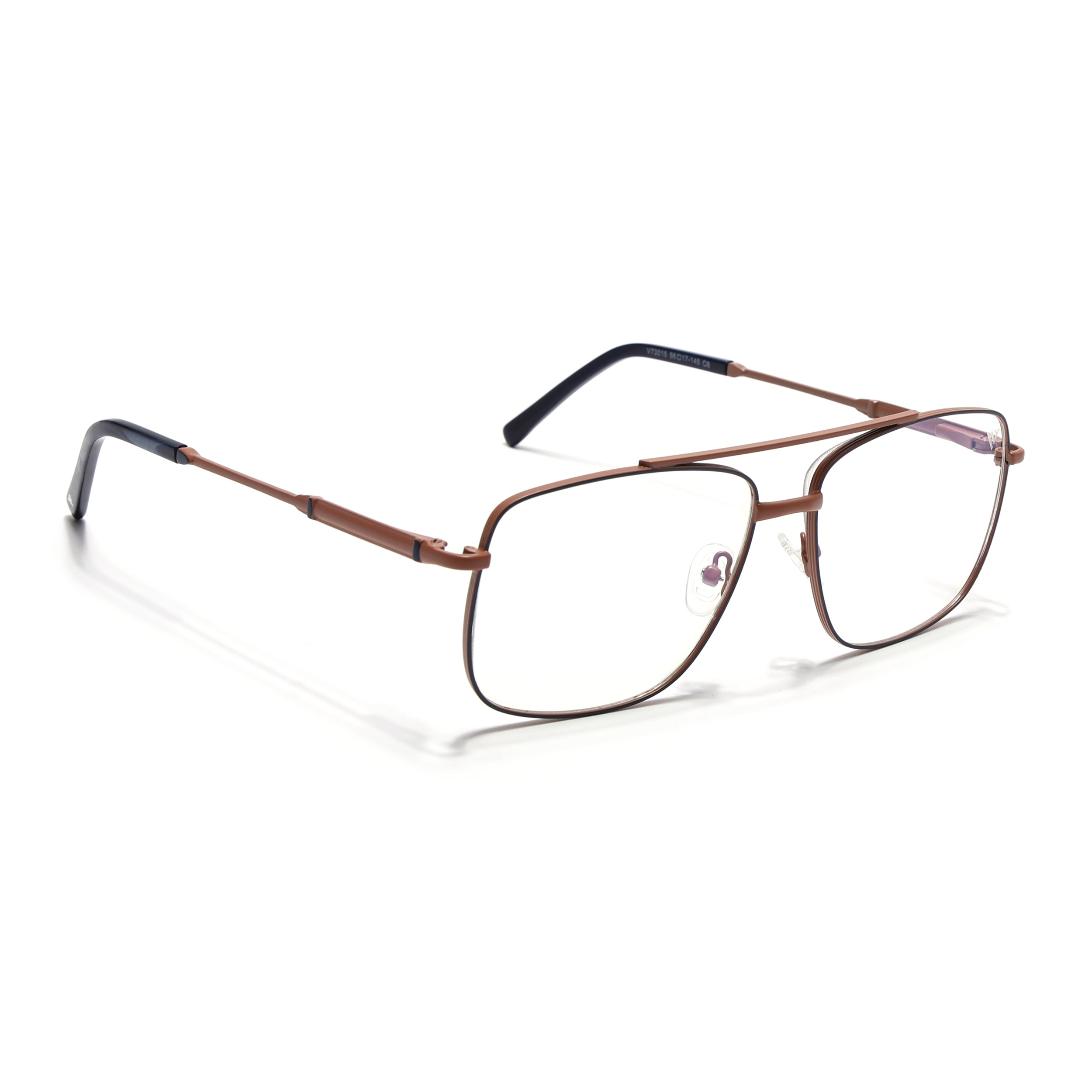 Voyage Brown & Blue Wayfarer Eyeglasses for Men & Women (73015FMG7082-C4)