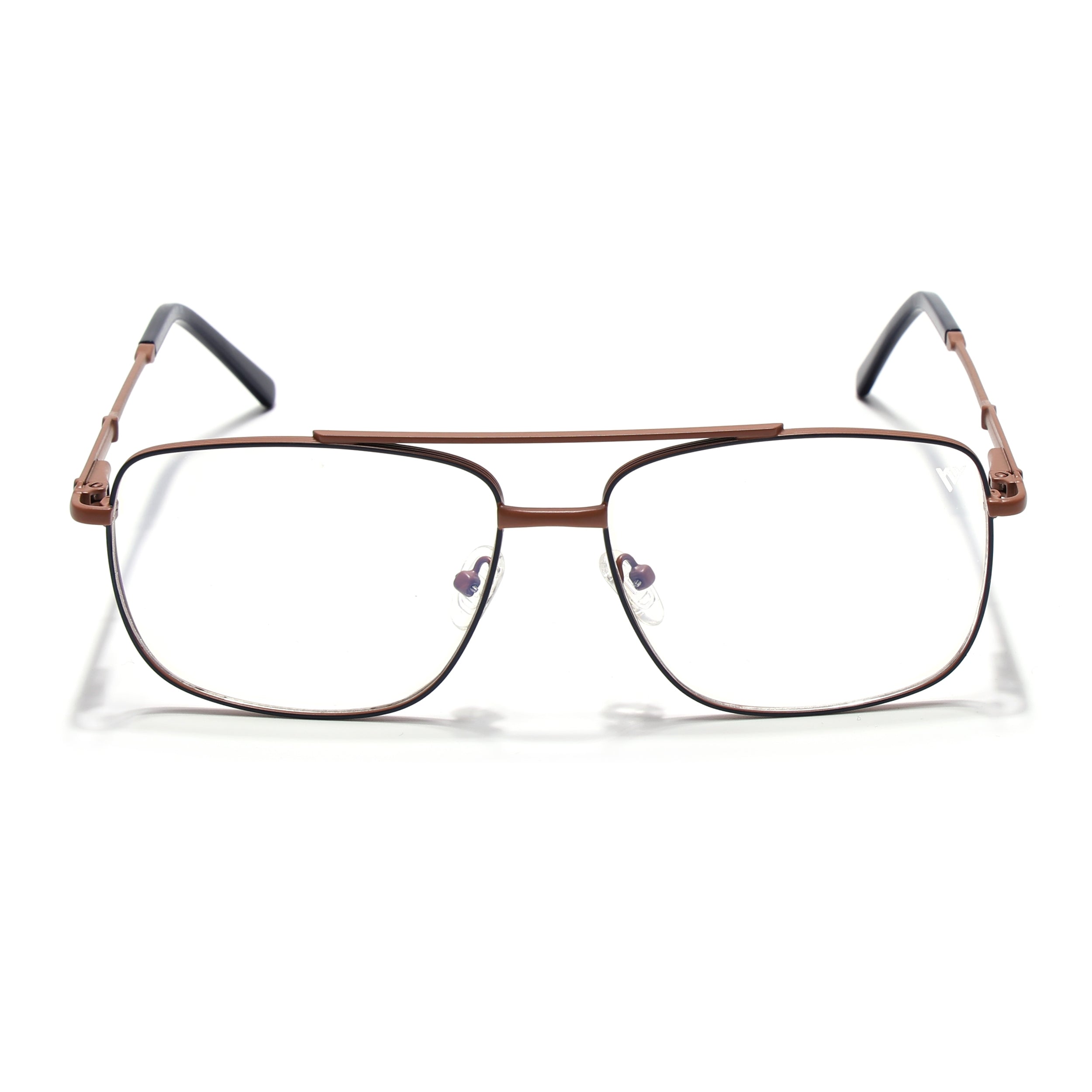 Voyage Brown & Blue Wayfarer Eyeglasses for Men & Women (73015FMG7082-C4)