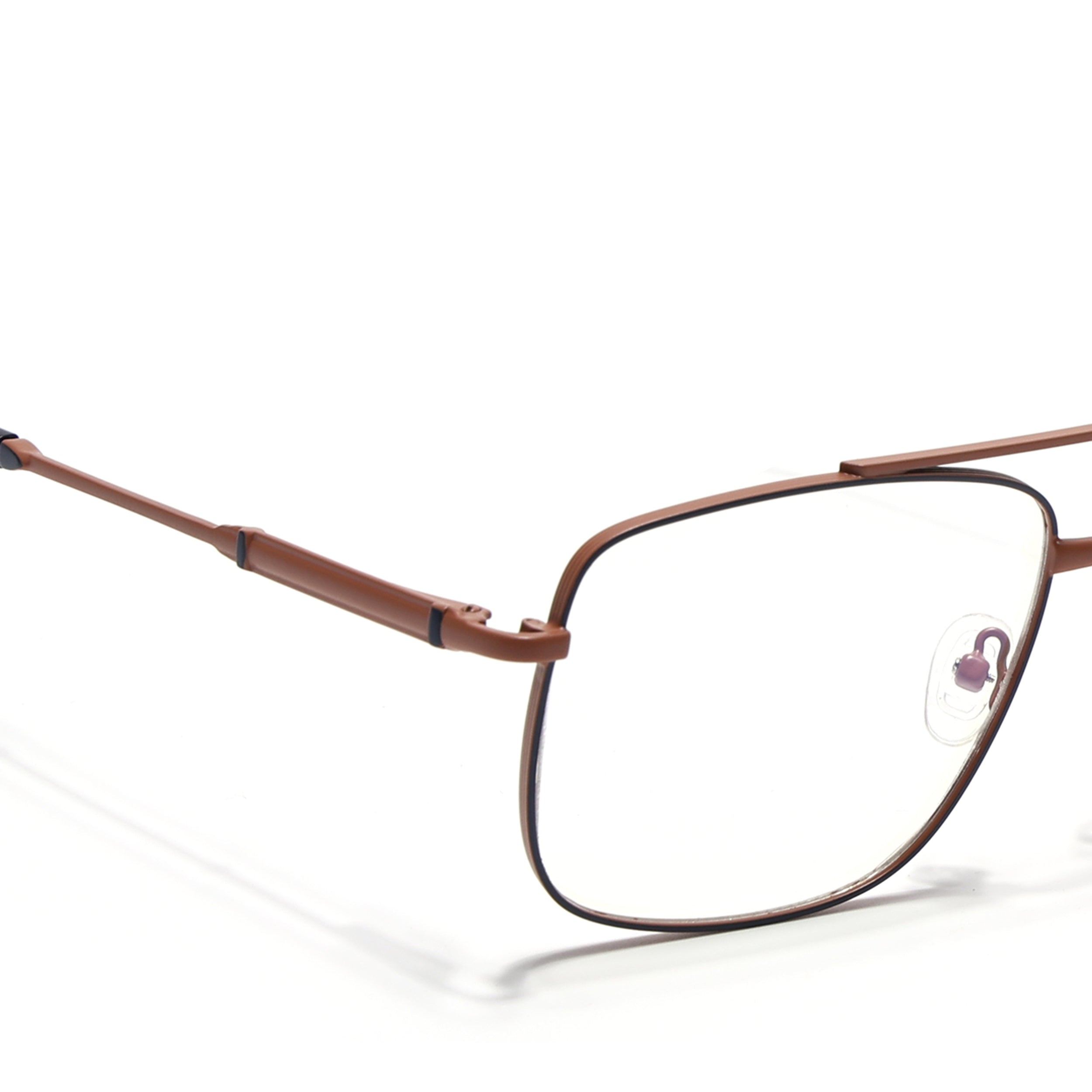 Voyage Brown & Blue Wayfarer Eyeglasses for Men & Women (73015FMG7082-C4)