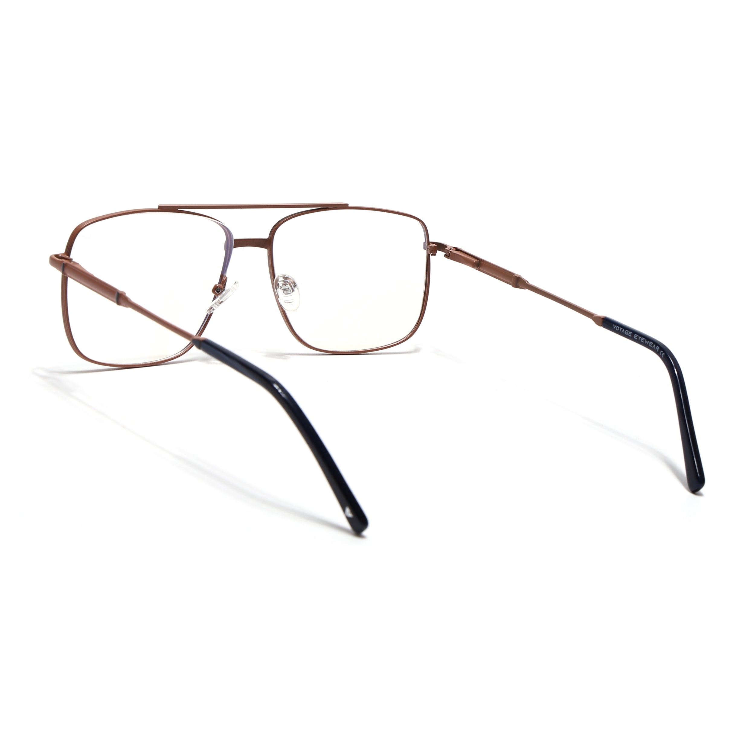 Voyage Brown & Blue Wayfarer Eyeglasses for Men & Women (73015FMG7082-C4)