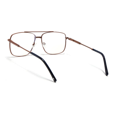 Voyage Brown & Blue Wayfarer Eyeglasses for Men & Women (73015FMG7082-C4)