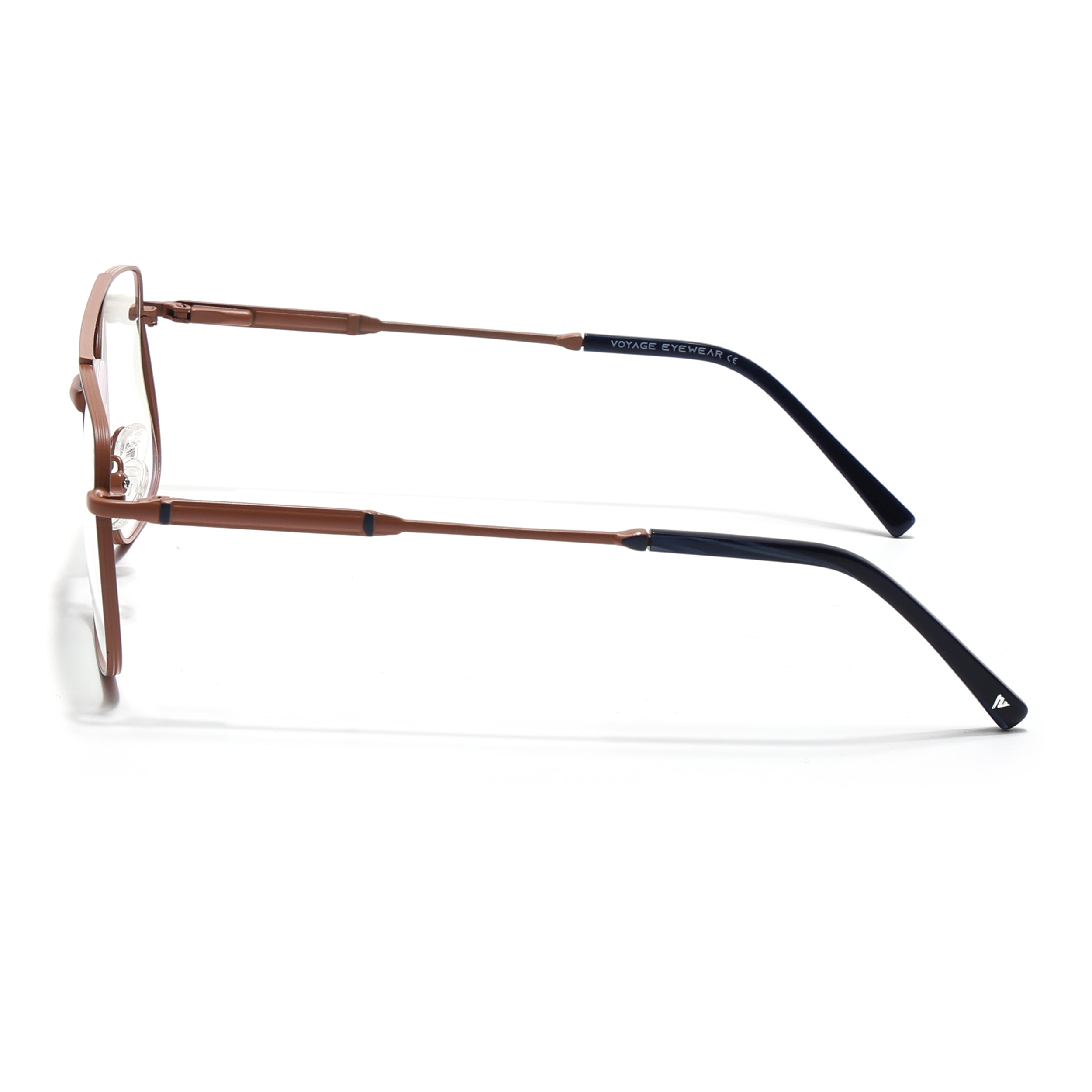 Voyage Brown & Blue Wayfarer Eyeglasses for Men & Women (73015FMG7082-C4)