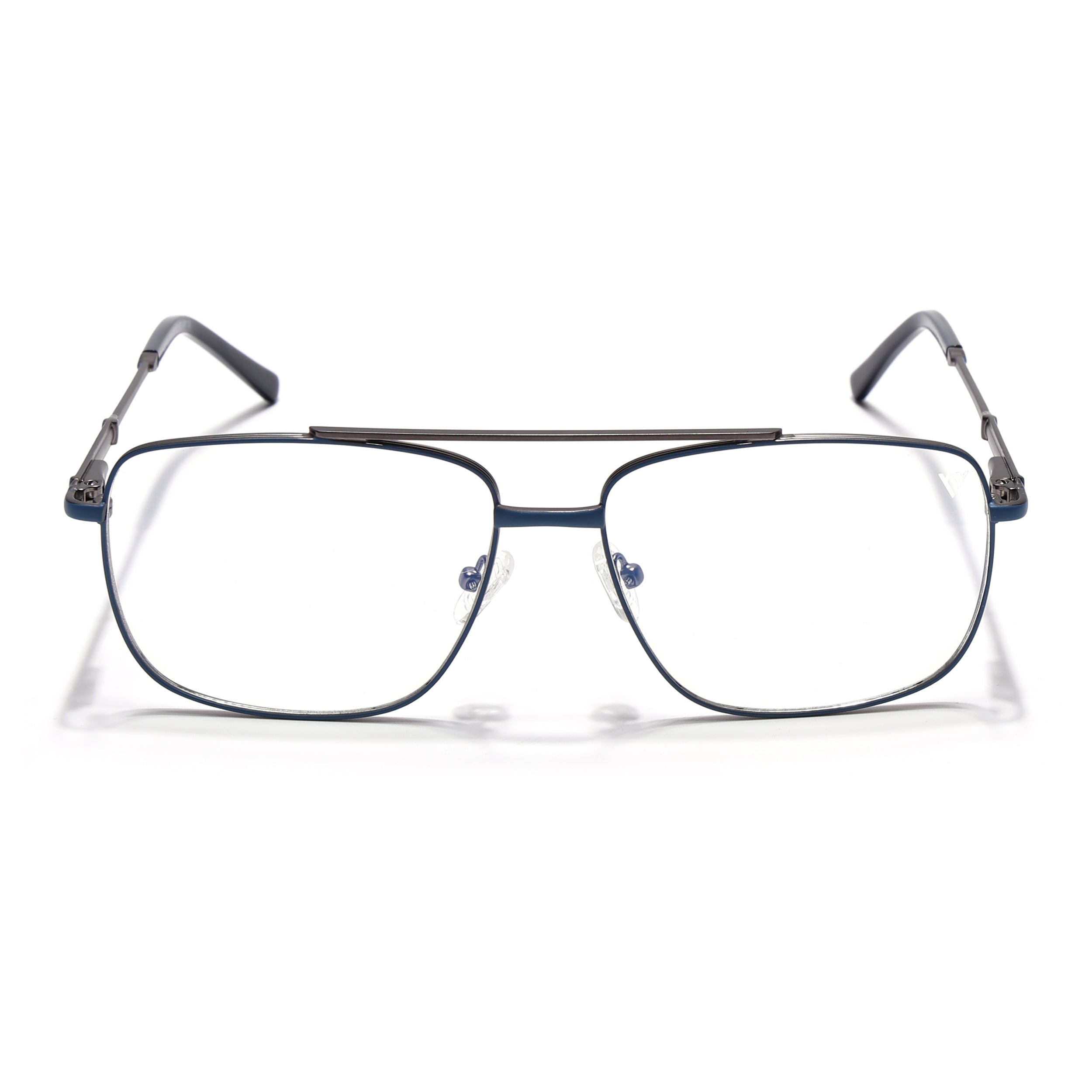 Voyage Sky Blue & Grey Wayfarer Eyeglasses for Men & Women (73015FMG7083-C5)