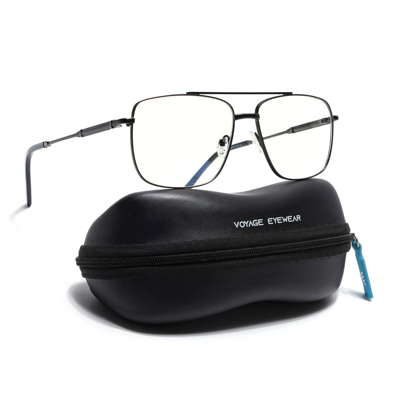 Voyage Shine Green Wayfarer Eyeglasses for Men & Women (73015FMG7084-C6)