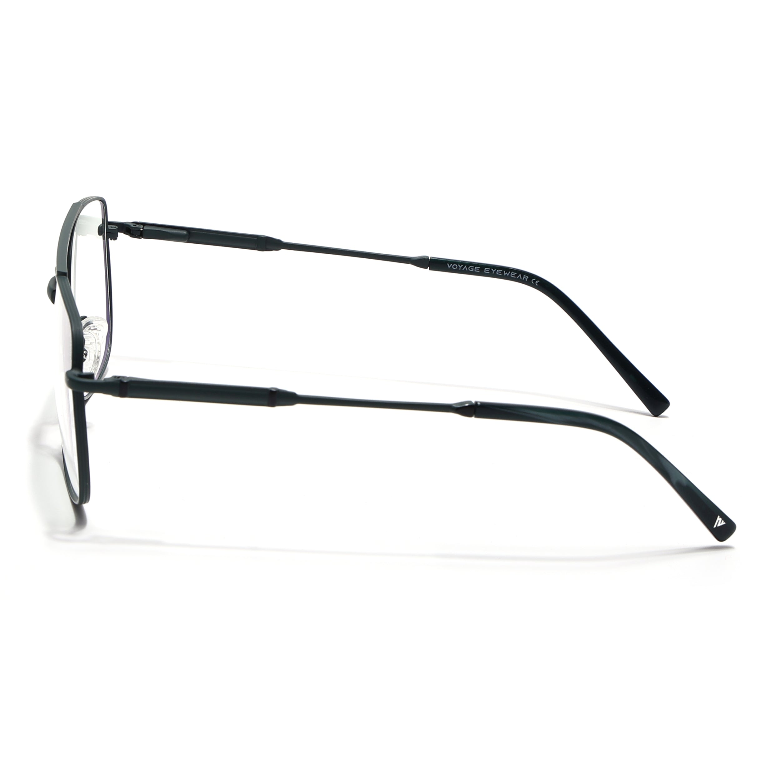 Voyage Matt Green Wayfarer Eyeglasses for Men & Women (73015FMG7085-C7)