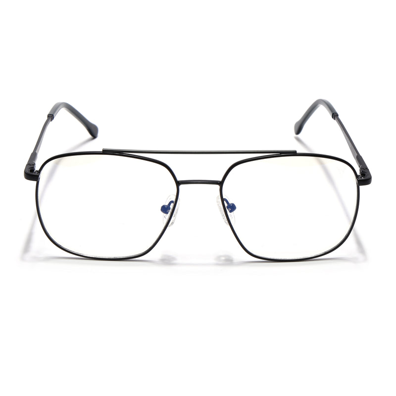 Voyage Black Wayfarer Eyeglasses for Men & Women (73016FMG7086-C1)
