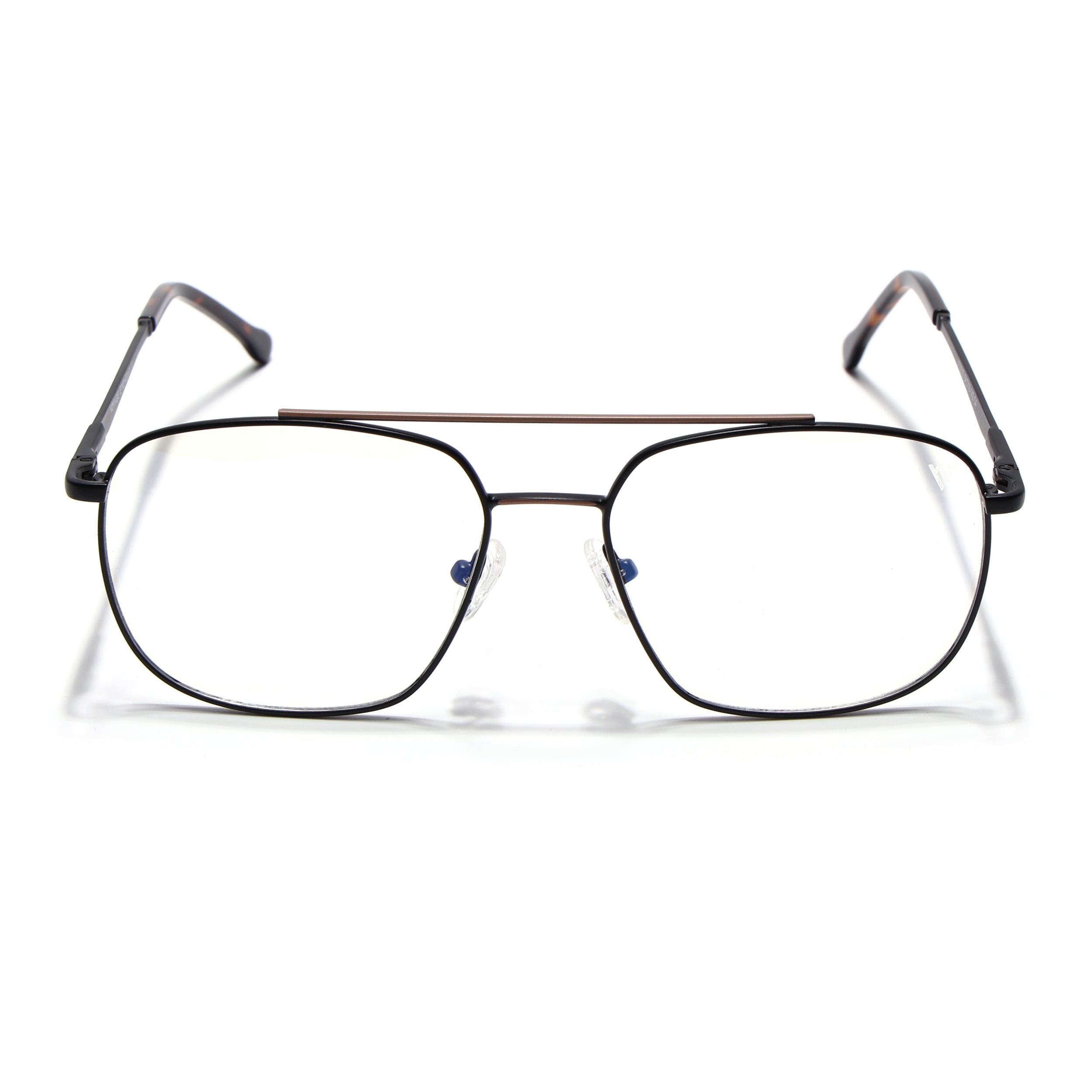 Voyage Black & Brown Wayfarer Eyeglasses for Men & Women (73016FMG7087-C2)