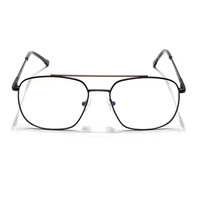 Voyage Black & Brown Wayfarer Eyeglasses for Men & Women (73016FMG7087-C2)