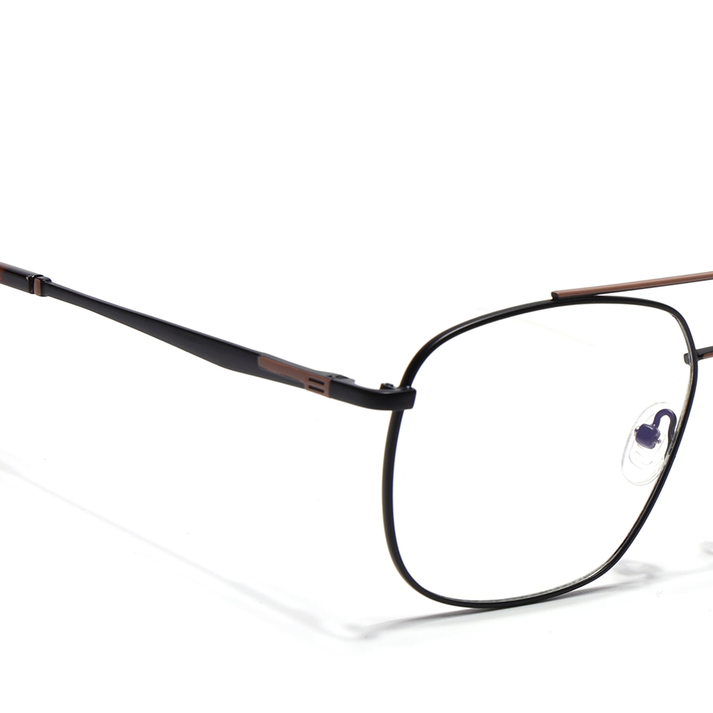 Voyage Black & Brown Wayfarer Eyeglasses for Men & Women (73016FMG7087-C2)