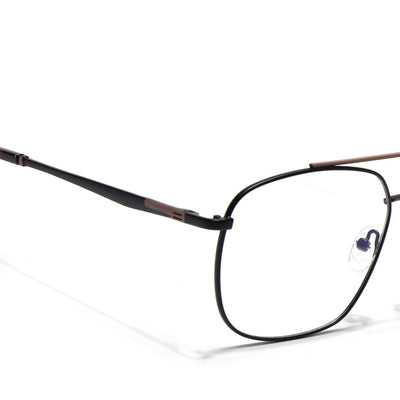 Voyage Black & Brown Wayfarer Eyeglasses for Men & Women (73016FMG7087-C2)