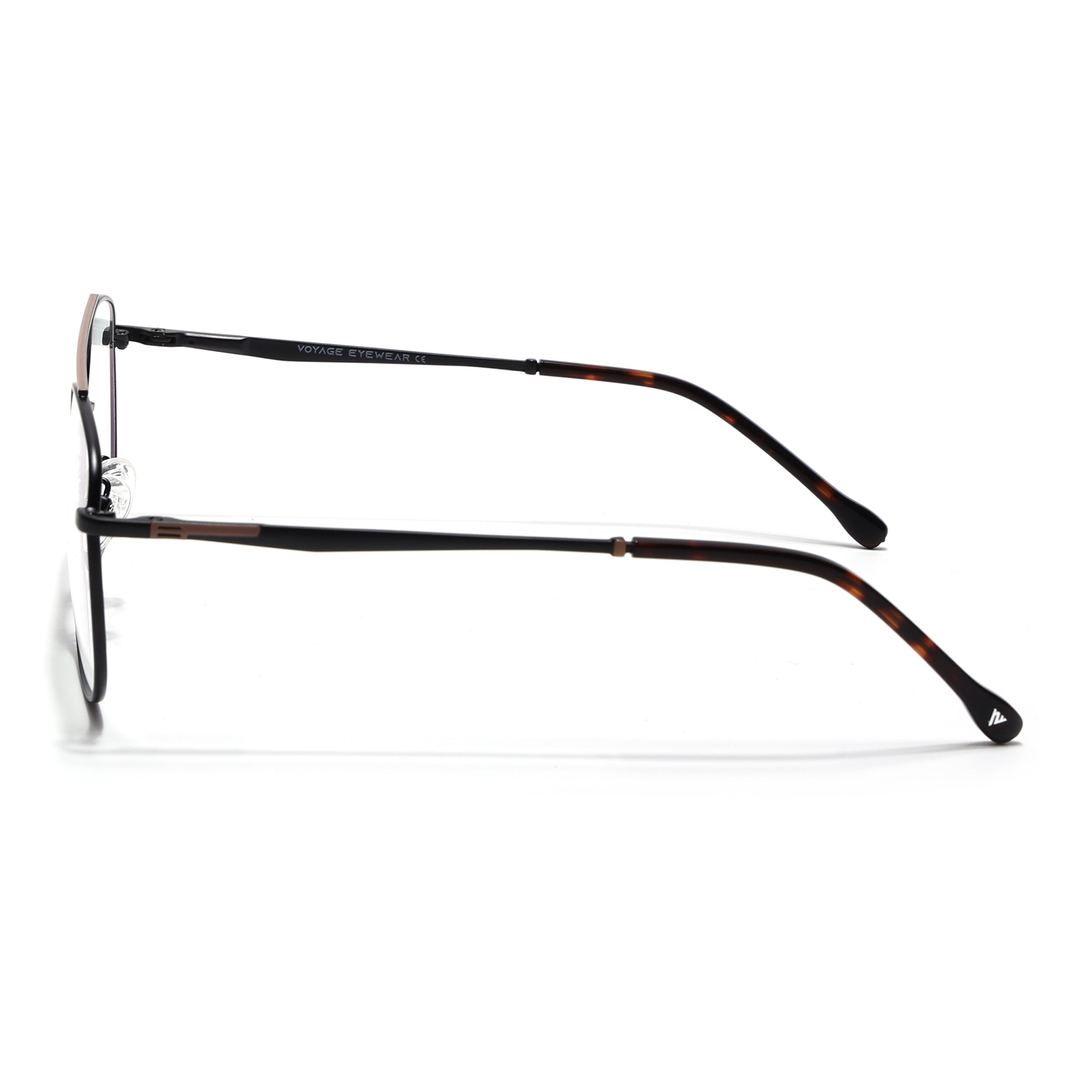 Voyage Black & Brown Wayfarer Eyeglasses for Men & Women (73016FMG7087-C2)