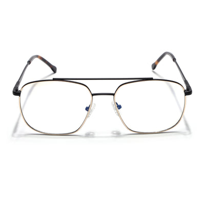 Voyage Golden & Black Wayfarer Eyeglasses for Men & Women (73016FMG7088-C3)