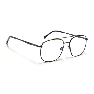 Voyage Blue & Brown Wayfarer Eyeglasses for Men & Women (73016FMG7090-C5)