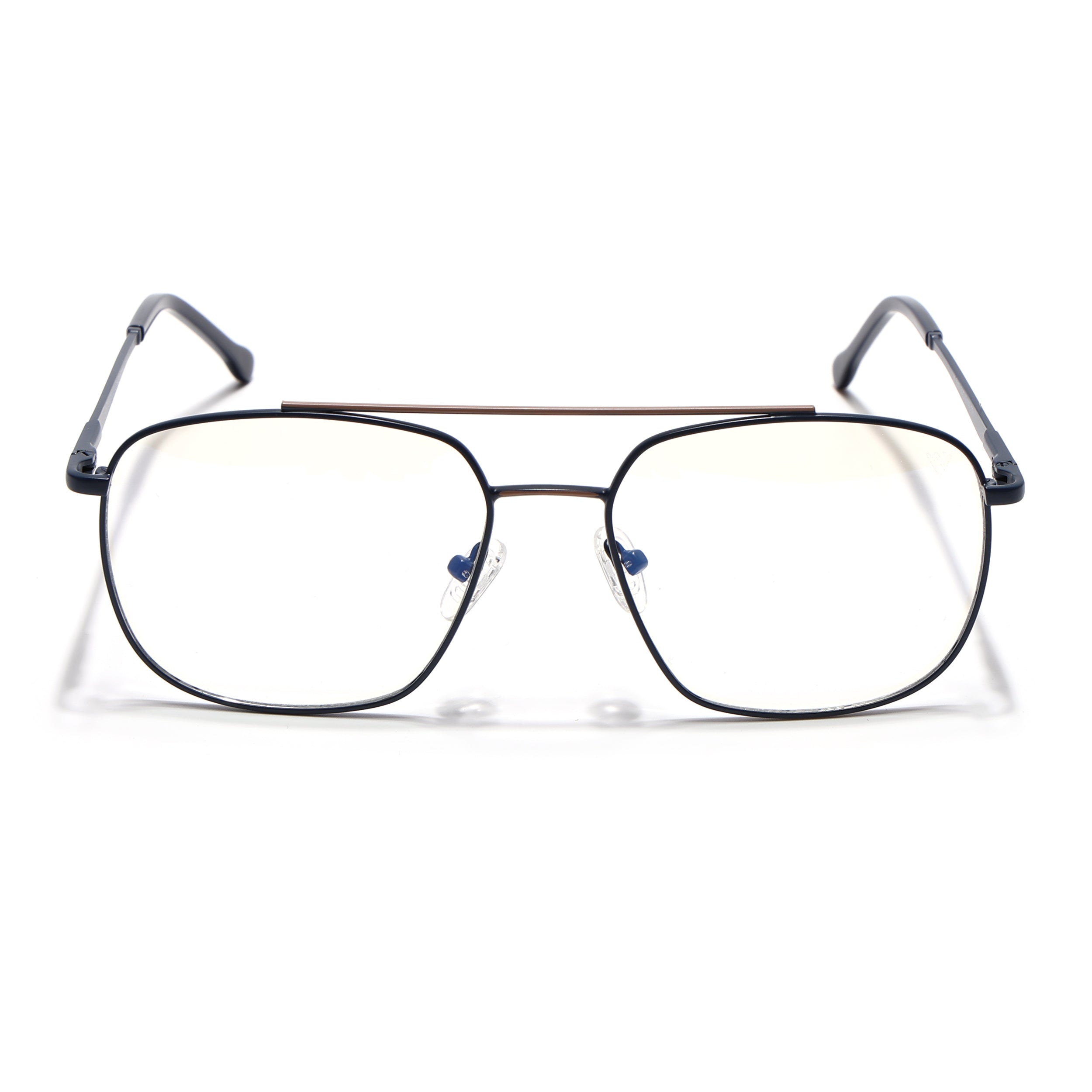 Voyage Blue & Brown Wayfarer Eyeglasses for Men & Women (73016FMG7090-C5)