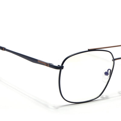 Voyage Blue & Brown Wayfarer Eyeglasses for Men & Women (73016FMG7090-C5)