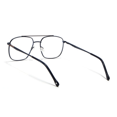 Voyage Blue & Brown Wayfarer Eyeglasses for Men & Women (73016FMG7090-C5)