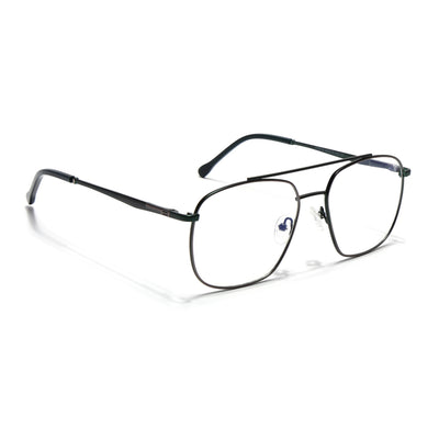 Voyage Grey & Green Wayfarer Eyeglasses for Men & Women (73016FMG7092-C7)