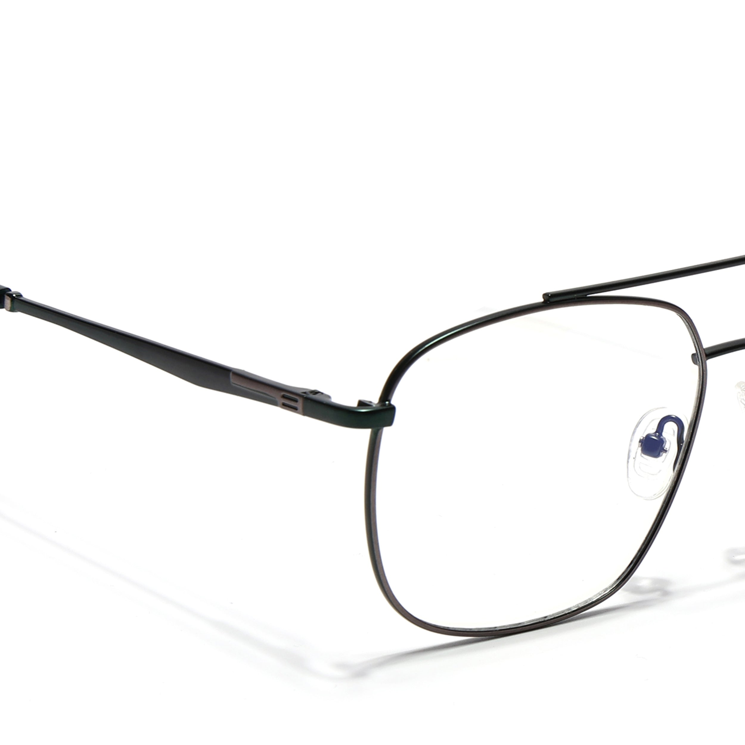 Voyage Grey & Green Wayfarer Eyeglasses for Men & Women (73016FMG7092-C7)