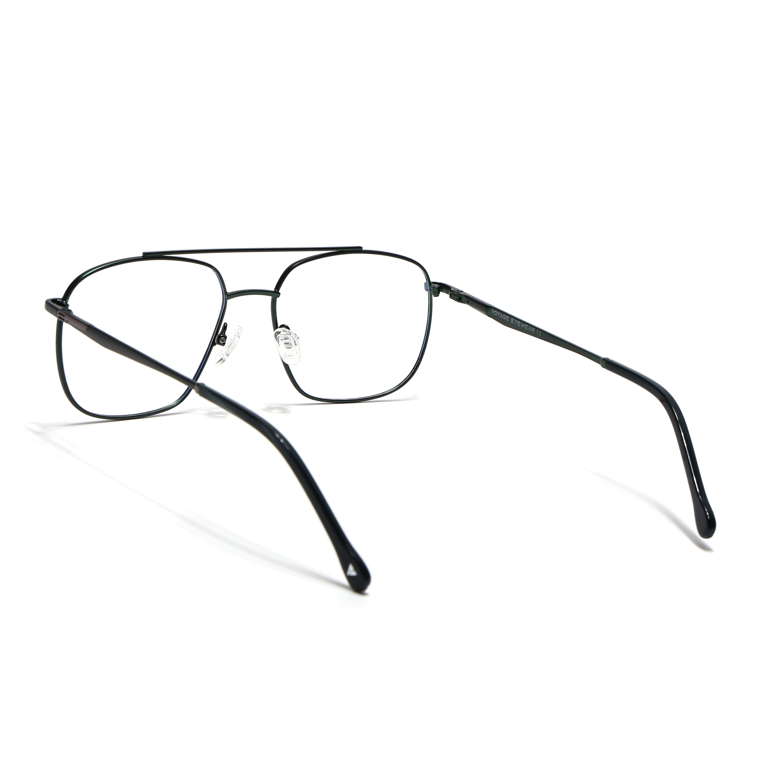 Voyage Grey & Green Wayfarer Eyeglasses for Men & Women (73016FMG7092-C7)