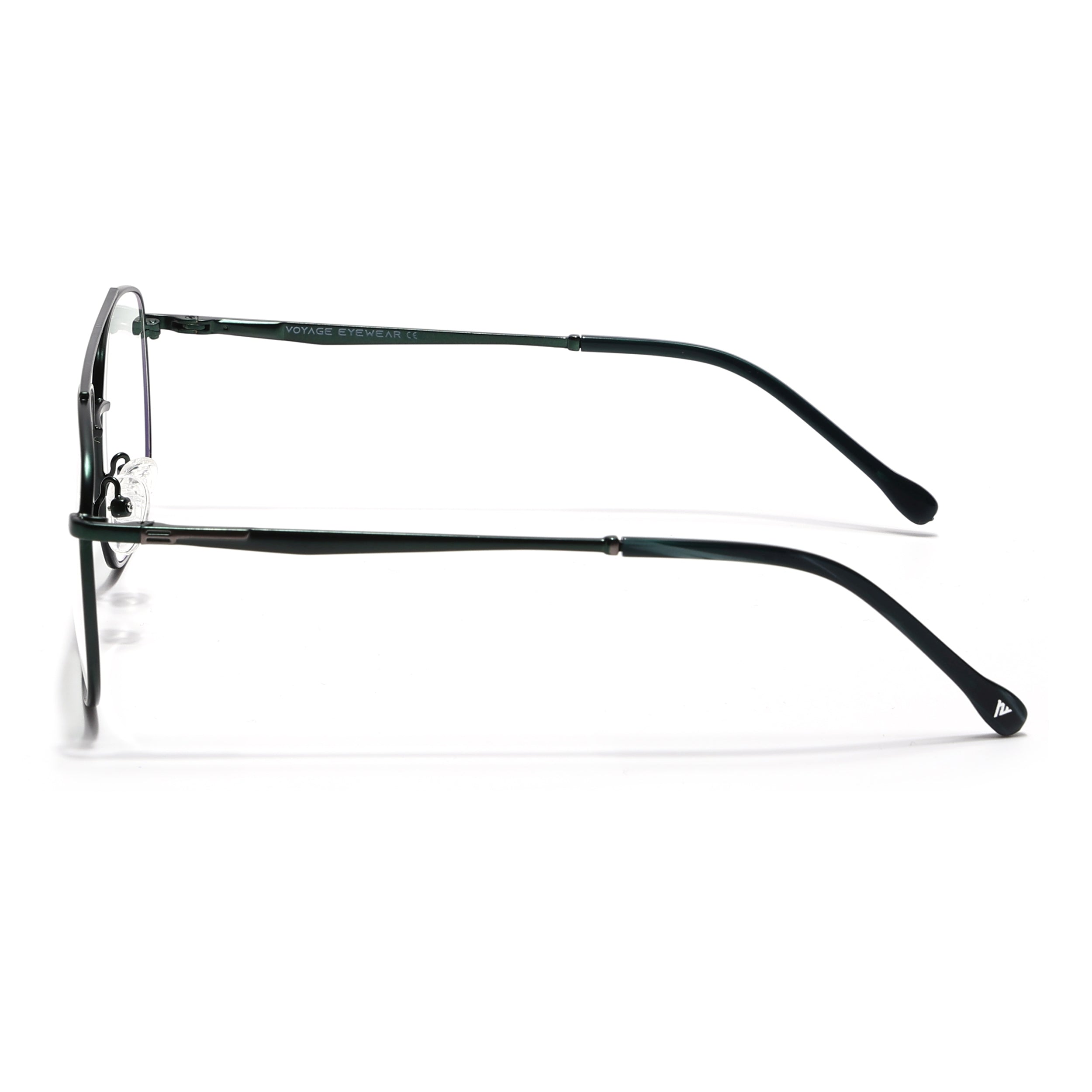 Voyage Grey & Green Wayfarer Eyeglasses for Men & Women (73016FMG7092-C7)