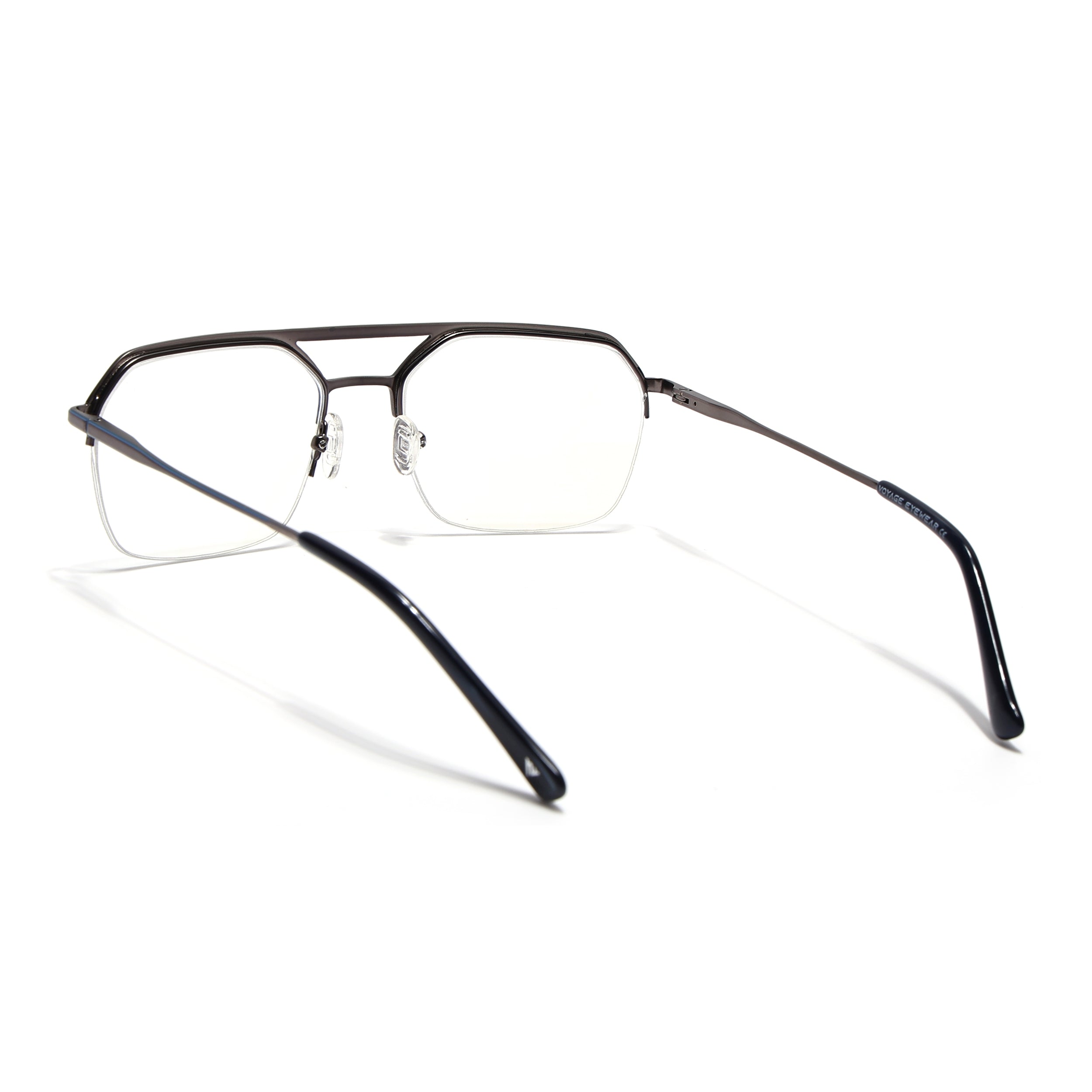 Voyage Sky Blue Half Rim Eyeglasses for Men & Women (73017FMG7097-C5)