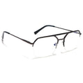 Voyage Shine Green Half Rim Eyeglasses for Men & Women (73017FMG7098-C6)