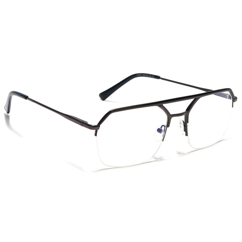 Voyage Shine Green Half Rim Eyeglasses for Men & Women (73017FMG7098-C6)