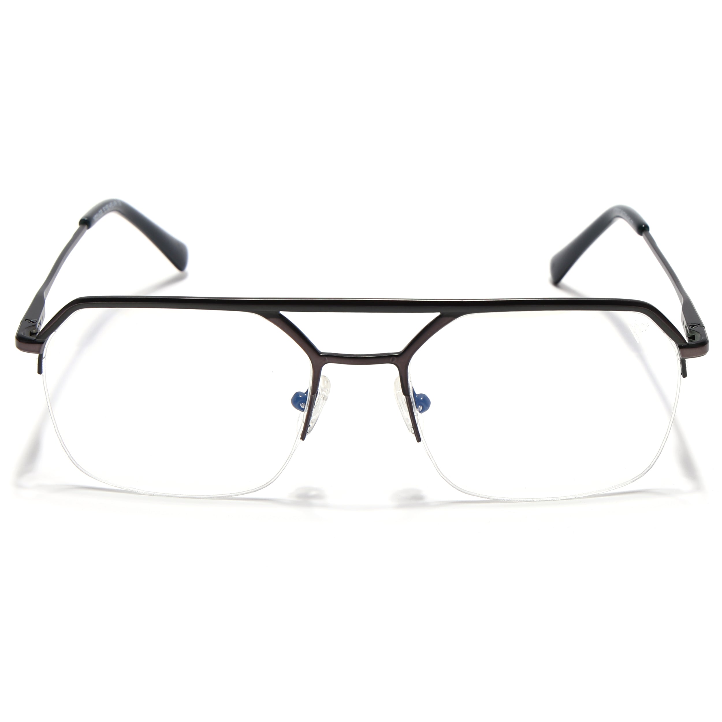 Voyage Shine Green Half Rim Eyeglasses for Men & Women (73017FMG7098-C6)