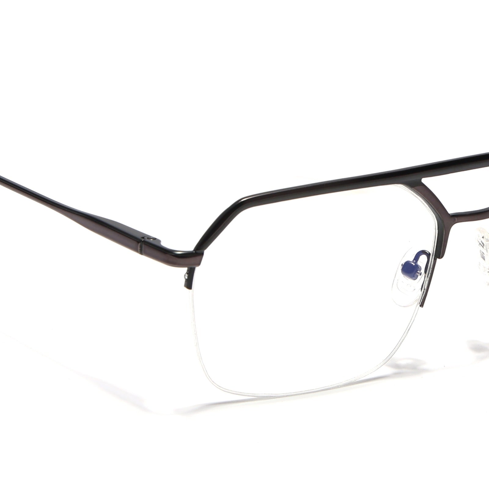 Voyage Shine Green Half Rim Eyeglasses for Men & Women (73017FMG7098-C6)