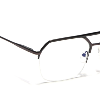 Voyage Shine Green Half Rim Eyeglasses for Men & Women (73017FMG7098-C6)