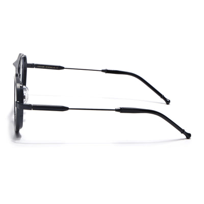Voyage Objex Black Round Eyeglasses for Men & Women (7329FMG7057-C1)