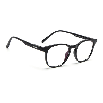 Round Clip-On Polarized Sunglasses for Men & Women (Clear Lens | Black Frame - PMG7361)