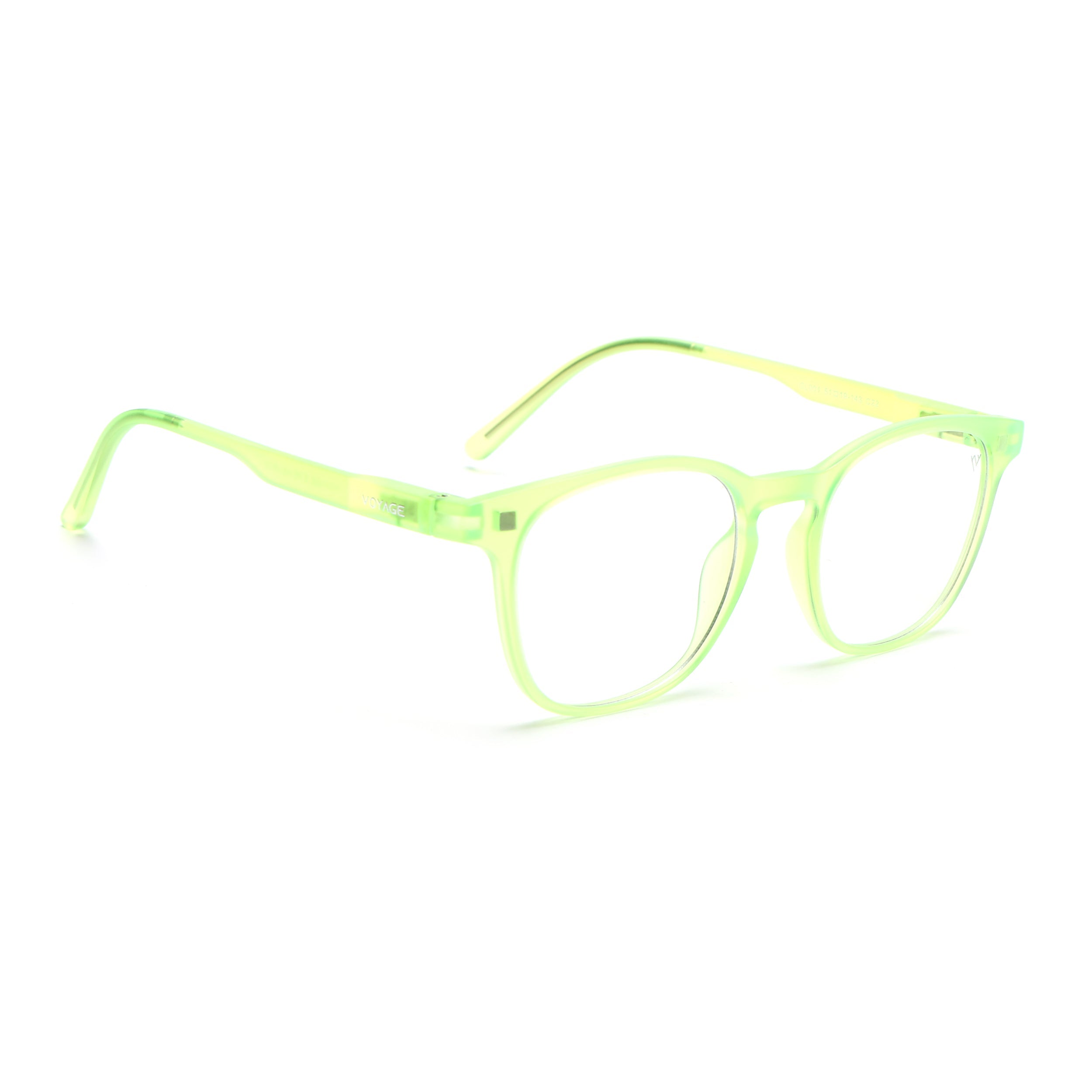 Round Clip-On Polarized Sunglasses for Men & Women (Clear Lens | Neon Frame - PMG7371)