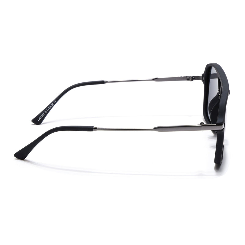 Eyejack Black Wayfarer Polarized Sunglasses for Men & Women (7503PCL1276)