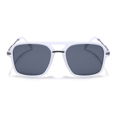 Eyejack Grey Wayfarer Polarized Sunglasses for Men & Women (7503PCL1277)