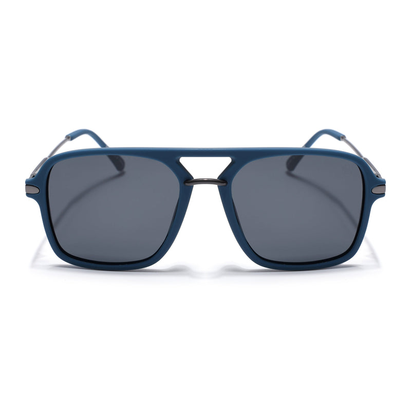 Eyejack Blue Wayfarer Polarized Sunglasses for Men & Women (7503PCL1279)