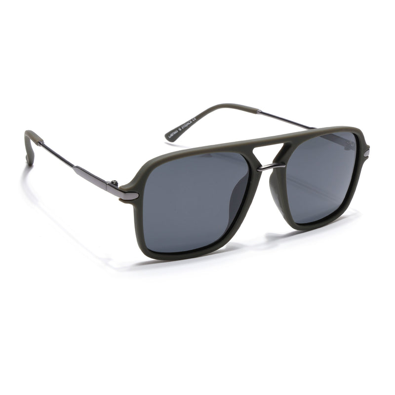 Eyejack Olive Wayfarer Polarized Sunglasses for Men & Women (7503PCL1280)