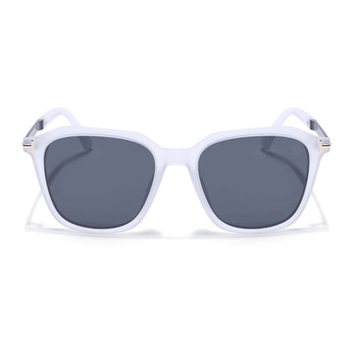 Eyejack Transparent Square Polarized Sunglasses for Men & Women (7524PCL1275)