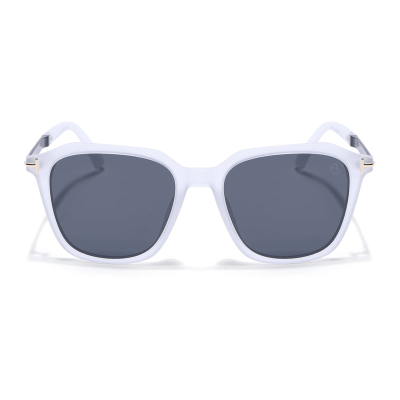 Eyejack Transparent Square Polarized Sunglasses for Men & Women (7524PCL1275)