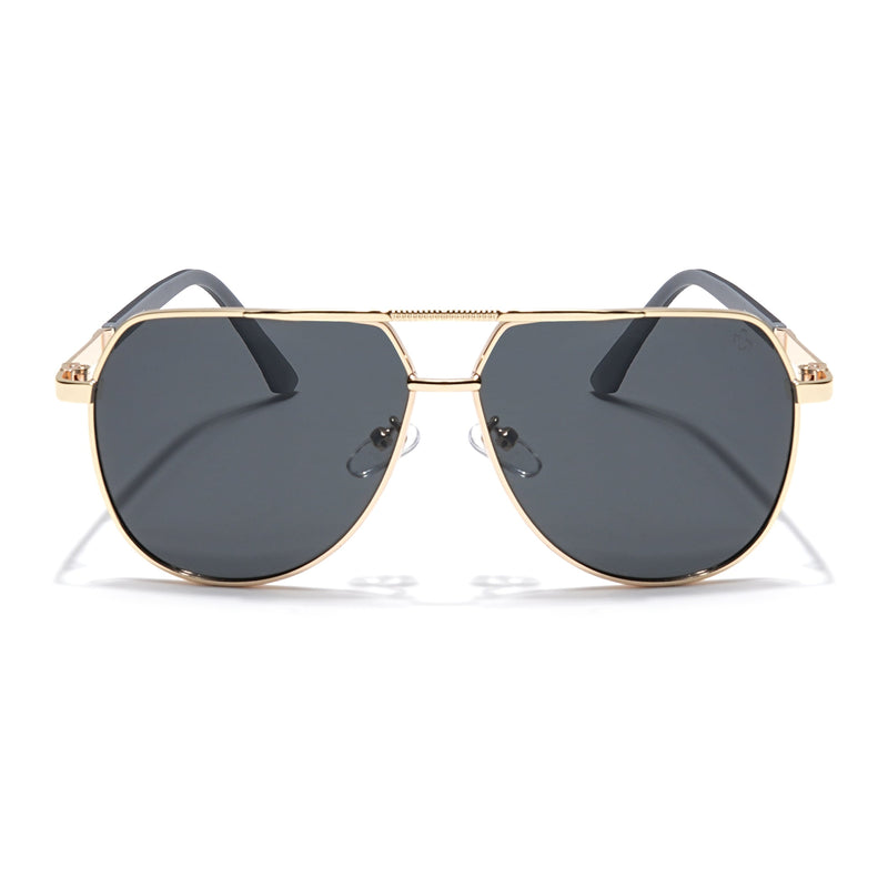 Eyejack Golden Aviator Polarized Sunglasses for Men & Women (8008PCL841)