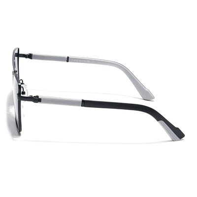 Eyejack Black Square Polarized Sunglasses for Men & Women (8016PCL903)