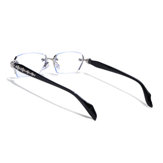 Stryke | Voyage Silver Rimless Eyeglasses for Men & Women (8030FMG8193)