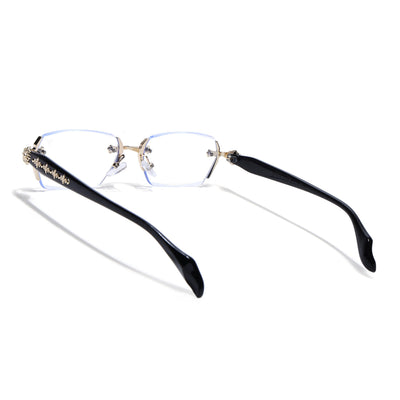 Stryke | Voyage Golden Rimless Eyeglasses for Men & Women (8030FMG8194)