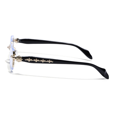 Stryke | Voyage Golden Rimless Eyeglasses for Men & Women (8030FMG8194)