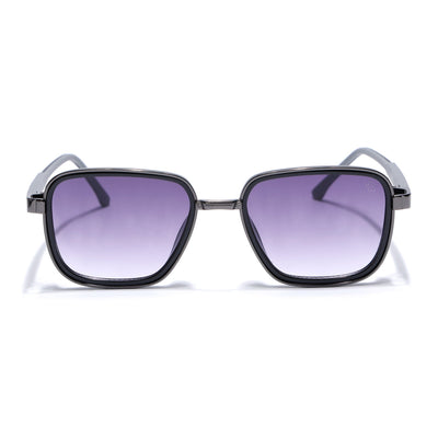 Eyejack Dark Grey Square Sunglasses for Men & Women (80809CL2129)