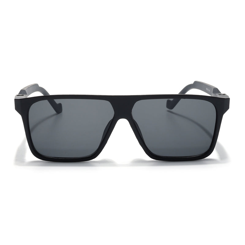 Eyejack Black Square Sunglasses for Men & Women (805CL1026)