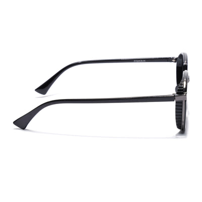 Eyejack Dark Grey Hexagonal Sunglasses for Men & Women (80745CL2133)