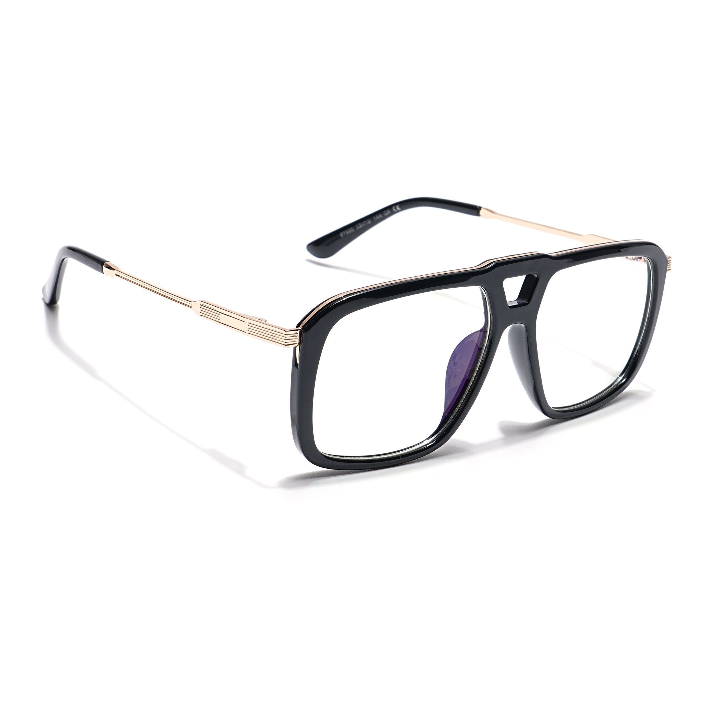 Voyage Veloura Select Shine Black Wayfarer Eyeglasses for Men & Women (81095SLMG6193-C1)