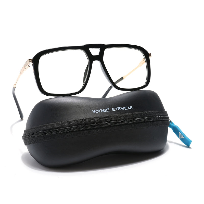 Voyage Veloura Select Shine Black Wayfarer Eyeglasses for Men & Women (81095SLMG6193-C1)